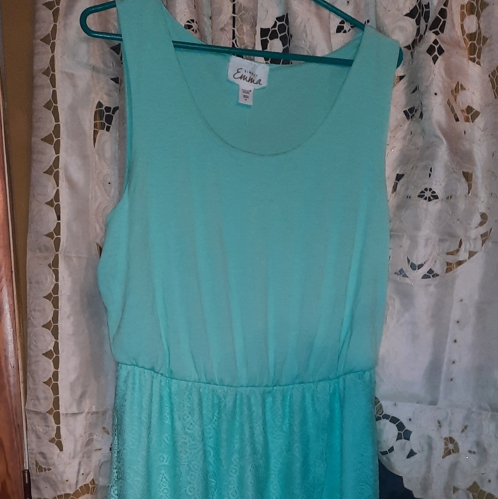 Simply Emma Mint Green Dress Sz 1X
